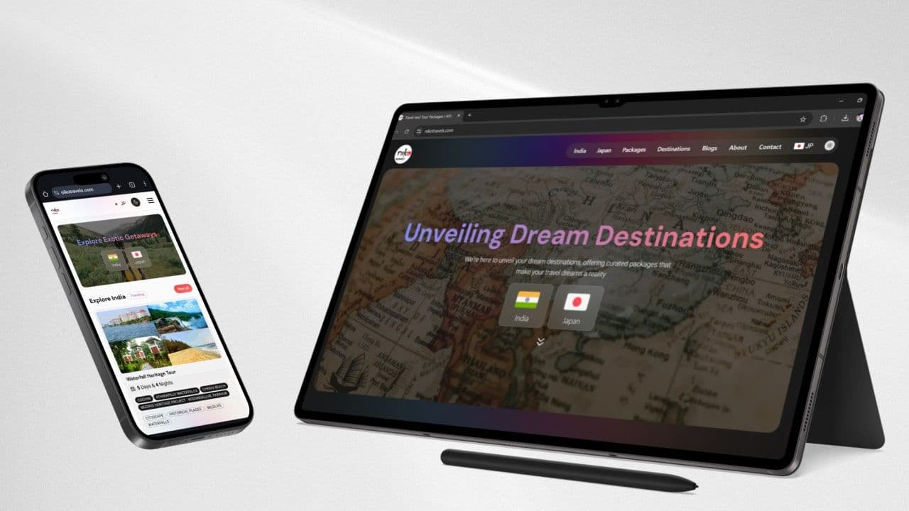 Image of Niko travels website project